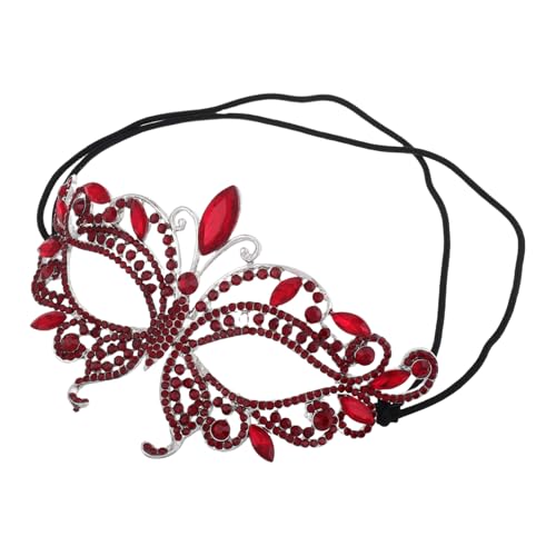 GALPADA Elegante Damen Maskerade Halbmaske Strass Für Partys Und Events Erwachsenen Kostüm Maske Paar Maske von GALPADA