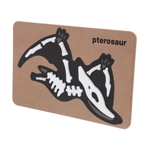 GALPADA Dinosaurier-Fossilien-Puzzle Dinosaurier Fossilien Puzzle Holzspielzeug für - Jahre Montessori-Puzzle für Cartoon-Puzzle- hölzernes DIY-Puzzle Lernspielzeug Ahorn von GALPADA
