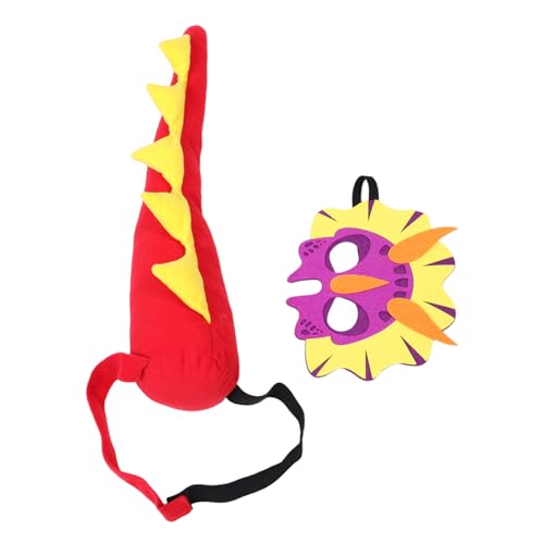 GALPADA Dinosaurier Kostüm Set für Atmungsaktive Leichte Dinosaurier Maske und Bequemes Cosplay Zubehör für Geburtstagsfeiern Schulveranstaltungen und Rollenspiele von GALPADA