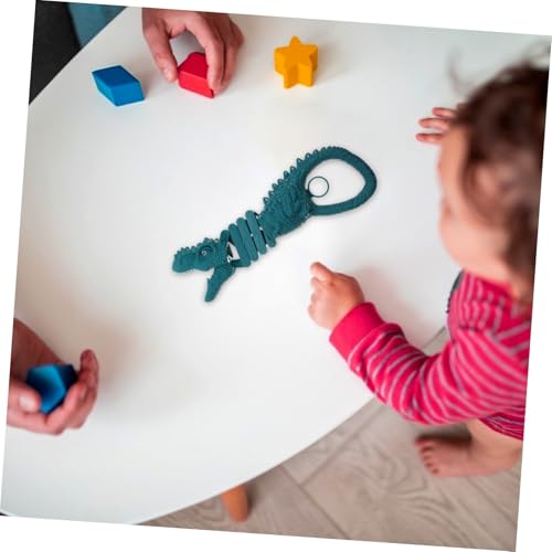 GALPADA Dinosaurier mit Federmechanik und Teleskopfunktion Lustige Klammer zum Greifen und Kinderspielzeug für Eltern-Junge Mädchen- für Jungen und Mädchen Blau von GALPADA