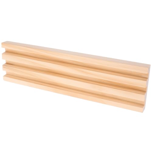 GALPADA Domino Halter aus Holz Praktischer Organizer mit Mehreren Fächern für Domino und Alphabet Spiele für Gesellige Spielabende mit Familie und Freunden von GALPADA