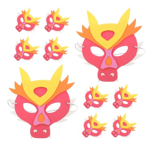 GALPADA Drachenmaske Cosplay-Masken 10 Stück Maskerade-Tiermaske Für Kinder-Halloween-Masken von GALPADA