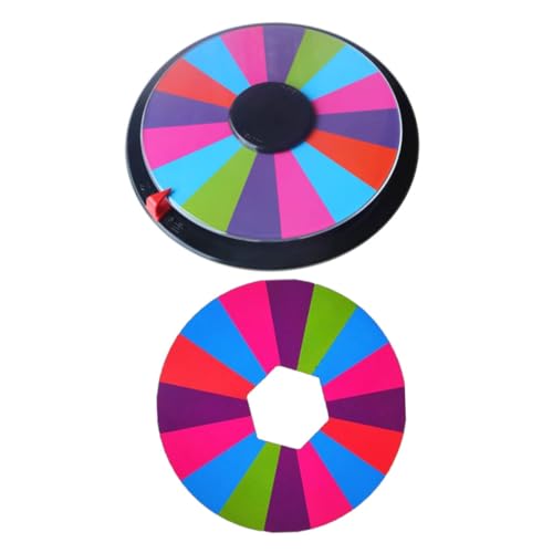 GALPADA Drehbares Ktv Trinkspiel Felder Doppelseitiges Party Spielrad für Erwachsene Lustiges Trinkspiel Zubehör Kompakt Langlebig und Einfach zu Bedienen von GALPADA