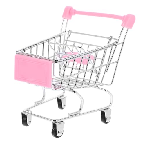 GALPADA Einkaufswagen klein Schreibtisch tun so, als würden sie Spielzeugkinder Mini-Einkaufswagen winziger Supermarkt-Handwagen Miniaturdekoration Rosa GALPADA Einkaufswagen klein Schreibtisch tun so, als würden sie Spielzeugkinder Mini-Einkaufswagen winziger Supermarkt-Handwagen Miniaturdekoration Rosa von GALPADA