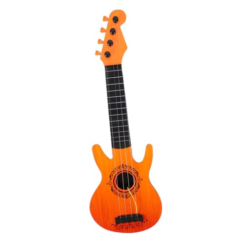 GALPADA Einstellbare Mini Gitarre für Gelb Musikinstrument Lernspielzeug Ukulele für Anfänger Tragbar Pädagogisches Musikspielzeug für Junge Mädchen und Kleinkinder von GALPADA