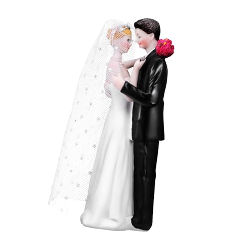 GALPADA Eleganter Hochzeitscake Topper Braut und Bräutigam Figurine aus Resin Hochzeitsdekoration Kuchenaufsatz Romantisches für Unvergessliche Erinnerungen GALPADA Eleganter Hochzeitscake Topper Braut und Bräutigam Figurine aus Resin Hochzeitsdekoration Kuchenaufsatz Romantisches für Unvergessliche Erinnerungen von GALPADA