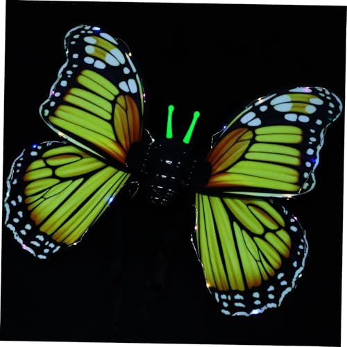 GALPADA Elektrische LED Schmetterlingsflügel mit Licht Bewegliche Verstellbar Leicht für Frühling Halloween Cosplay Kinderkostüm Geburtstagsfeier GALPADA Elektrische LED Schmetterlingsflügel mit Licht Bewegliche Verstellbar Leicht für Frühling Halloween Cosplay Kinderkostüm Geburtstagsfeier von GALPADA