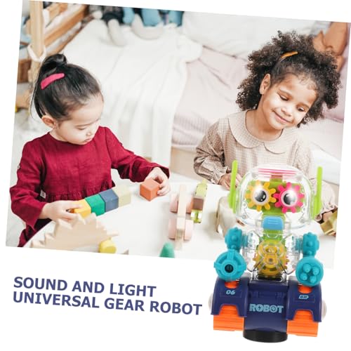 GALPADA Elektrischer Transparenter Getrieb Roboter mit Musik Licht und Gehfunktion Kinderfreundliches Material Sicherer Universalspielzeug Roboter für Jungen und Mädchen Zufällige Farbe GALPADA Elektrischer Transparenter Getrieb Roboter mit Musik Licht und Gehfunktion Kinderfreundliches Material Sicherer Universalspielzeug Roboter für Jungen und Mädchen Zufällige Farbe von GALPADA