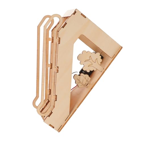 GALPADA Elektrisches Stem Set Miniatur Mechanischer Aufzug DIY Holzpuzzle Wissenschaft Experiment Lernspielzeug für Technik und Ingenieurwesen von GALPADA