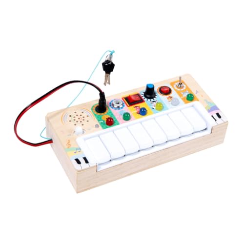 GALPADA Elektronisches Interessantes Verschleißfestes Lernklavier mit LED Licht Frühkindliches Holzspielzeug Hand Auge Koordination und Konzentration GALPADA Elektronisches Interessantes Verschleißfestes Lernklavier mit LED Licht Frühkindliches Holzspielzeug Hand Auge Koordination und Konzentration von GALPADA