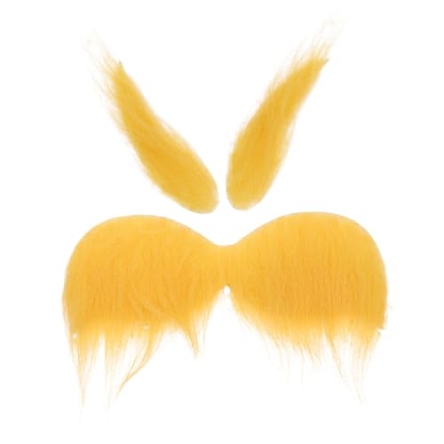 GALPADA Fake Gelber Schnurrbart Und Augenbrauen Selbstklebendes Cosplay Kostüm Zubehör Für Halloween Und Partys Lustige Verkleidung Für Und GALPADA Fake Gelber Schnurrbart Und Augenbrauen Selbstklebendes Cosplay Kostüm Zubehör Für Halloween Und Partys Lustige Verkleidung Für Und von GALPADA