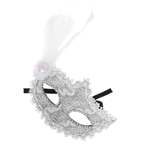 GALPADA Feder maske halloween masken Karnevalsmaske Weißes Maskendesign für besondere Anlässe Mysteriöse Maske Maskerade-Maske für Frauen Gothic weiße Maskerademaske für Männer Plastik GALPADA Feder maske halloween masken Karnevalsmaske Weißes Maskendesign für besondere Anlässe Mysteriöse Maske Maskerade-Maske für Frauen Gothic weiße Maskerademaske für Männer Plastik von GALPADA