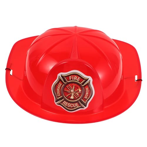 GALPADA Feuerwehrmann Kinderhelm aus Kunststoff Rollenspiel Zubehör für Jungen und Mädchen für Partys Kostüme und Schulaktivitäten Sicher und Komfortabel Schützt Beim von GALPADA