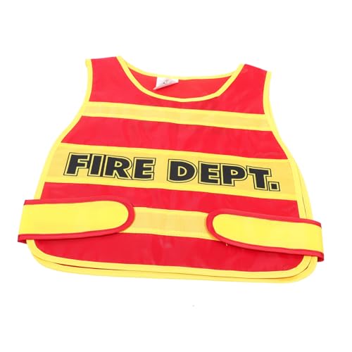 GALPADA Feuerwehrweste aus Weichem Stoff Bequemes Feuerwehrkostüm für Jungen und Mädchen Vielseitig für Karneval Themenpartys Cosplay und Bühnenauftritte Fördert Kreativität und Teamwork von GALPADA