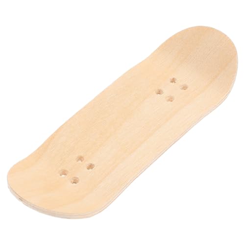 GALPADA Finger Skateboard Deck aus Robustem Ahornholz Natürliches Holzfinish Minimalistisches Design Passgenau für Standard fingerboards Langlebiges Ersatz Board für Finger Skateboard von GALPADA