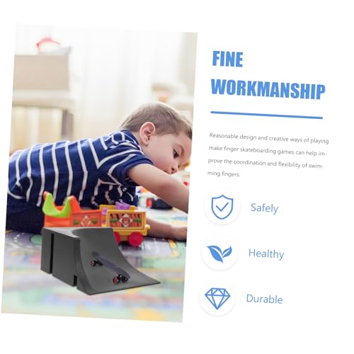 GALPADA Finger Skateboard Ramp Mini Skatepark Zubehör Kit aus Hochwertigem Kreatives Finger Skateboarding für Fördert Fingerkoordination und Flexibilität für Zuhause und Party von GALPADA