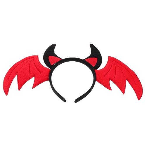 GALPADA Fledermausohren Stirnband für Mädchen Halloween Kostüm Haarschmuck mit Flügeln Leicht Langlebig für Karneval und Cosplay Events von GALPADA