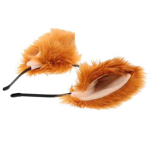 GALPADA Flauschiges Stirnband mit Fuchsohren Multifunktionales Cosplay Haarband Haarschmuck für für Partys und Halloween Handgefertigtes Kopf Accessoire von GALPADA