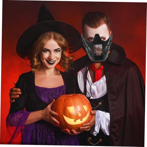 GALPADA Futuristische Halbgesichtsmaske Erwachsene Skull Helm mit Robustem Base für Halloween Cosplay Gothic Kostüm Punk Party GALPADA Futuristische Halbgesichtsmaske Erwachsene Skull Helm mit Robustem Base für Halloween Cosplay Gothic Kostüm Punk Party von GALPADA
