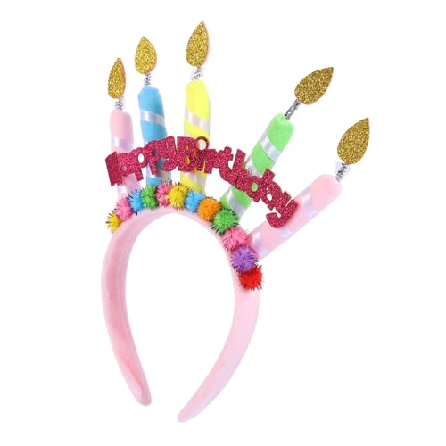 GALPADA Geburtstag Stirnband mit Kuchenkerzen Design Party Haarreif Bequemes und Langlebiges Kopfband Geeignet für Geburtstagsfeiern Festivals und Festliche Anlässe GALPADA Geburtstag Stirnband mit Kuchenkerzen Design Party Haarreif Bequemes und Langlebiges Kopfband Geeignet für Geburtstagsfeiern Festivals und Festliche Anlässe von GALPADA