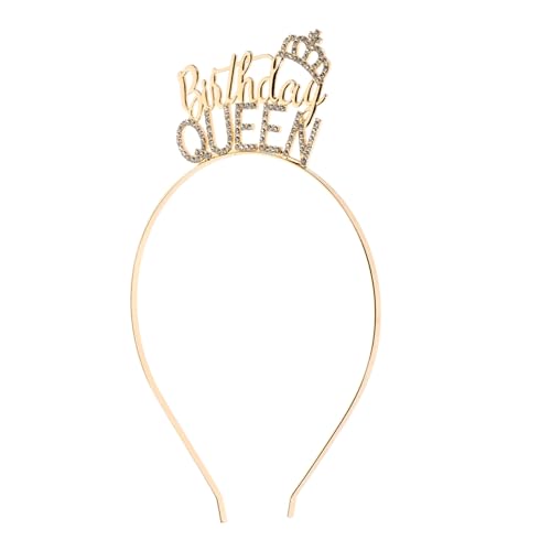 GALPADA Geburtstags Haarreif Goldene Strass Krone Party Haarschmuck Damen Mädchen Partyzubehör GALPADA Geburtstags Haarreif Goldene Strass Krone Party Haarschmuck Damen Mädchen Partyzubehör von GALPADA