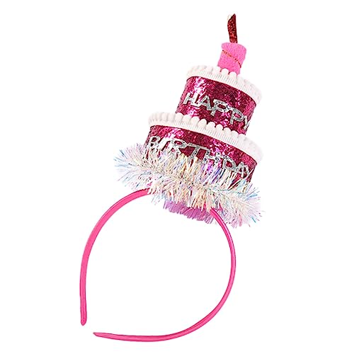 GALPADA Geburtstagstorte Hut Glänzendes Geburtstagsstirnband Glitzer Stirnband Party Haarreifen Geburtstagshut Geburtstagsparty Stirnband Geburtstag Haarschmuck Rosa Haarreifen Tuch GALPADA Geburtstagstorte Hut Glänzendes Geburtstagsstirnband Glitzer Stirnband Party Haarreifen Geburtstagshut Geburtstagsparty Stirnband Geburtstag Haarschmuck Rosa Haarreifen Tuch von GALPADA