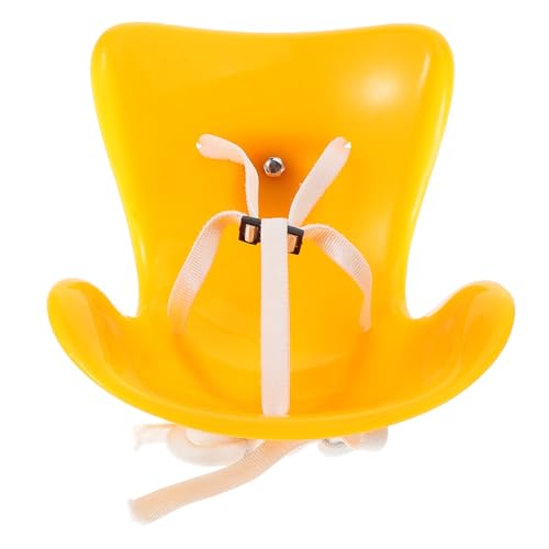 GALPADA Gelber Puppen autositz aus Dickem Bruchsicherem Material Sicherer Sitz für Kleine Puppen für DIY Mikrolandschaft Fantasievolles Rollenspiel Zubehör von GALPADA