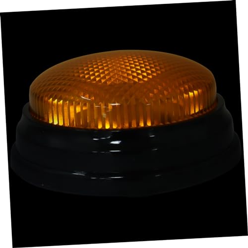 GALPADA Gelber Spiel Button mit Licht und Alarmton Lustiges Party Accessoire Robustes Kunststoff Prank für Wettbewerbe Bürospaß und Club Events von GALPADA