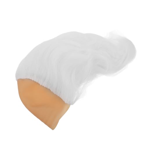GALPADA Glatze Perücke Halloween perücke perücke Spaß Perücke Urkomisches haarloses Toupet Retro -Flaschenkappe lustige Perücke Tasse Kappe Glatze-Kostüm Glatze weiß chemische Faser von GALPADA