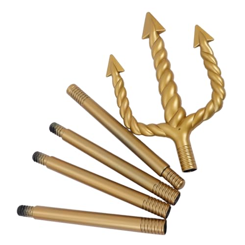 GALPADA Goldener Spiral Trident Stab aus Kunststoff Sicherer Leicht Zusammenbaubarer Teufel für Halloween Cosplay Bühnenauftritte und Dämonenkostüm Zubehör GALPADA Goldener Spiral Trident Stab aus Kunststoff Sicherer Leicht Zusammenbaubarer Teufel für Halloween Cosplay Bühnenauftritte und Dämonenkostüm Zubehör von GALPADA