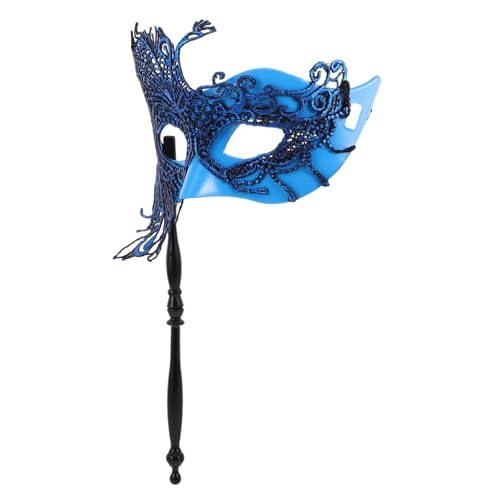 GALPADA Halbe Gesicht Maske mit Stab Handgehaltene Spitzenmaske für Damen Venezianische Karneval Leichtes Design für Kostüm Themenpartys GALPADA Halbe Gesicht Maske mit Stab Handgehaltene Spitzenmaske für Damen Venezianische Karneval Leichtes Design für Kostüm Themenpartys von GALPADA