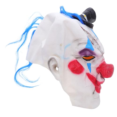 GALPADA Halloween Clown Leichtes Full Face Kostümmaske Realistische Zirkus Clown Masquerade Party Accessoire für Karneval Damen und Herren von GALPADA