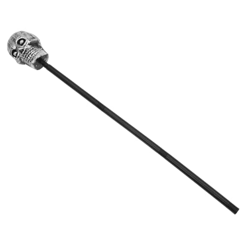 GALPADA Halloween Cosplay Gehstock Requisit aus Abs Langlebiger Detaillierter Schädel Handstock für Kostümpartys Bühnenauftritte und Rollenspiele Leicht Tragbar und Dekorativ von GALPADA