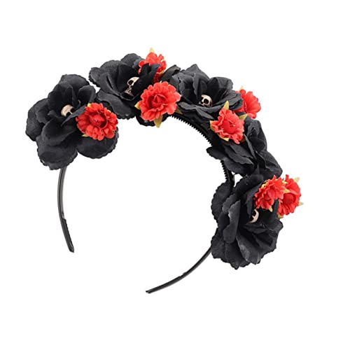 GALPADA Halloween Damen Blumen Haarreif mit Totenkopf-design Dekorativer Kopfschmuck für Karneval Masquerade Cosplay und Festliche Anlässe Stilvoller Haarschmuck für Halloween und Fasching GALPADA Halloween Damen Blumen Haarreif mit Totenkopf-design Dekorativer Kopfschmuck für Karneval Masquerade Cosplay und Festliche Anlässe Stilvoller Haarschmuck für Halloween und Fasching von GALPADA