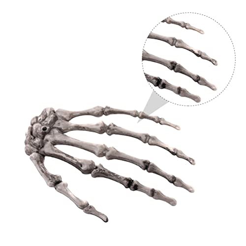 GALPADA Halloween Deko Teiliges Skelett Hände Kunststoff Gruselige Skelett Handknochen Für Halloween Party Innen Außen Deko Horror Fans Spukhaus Requisiten von GALPADA
