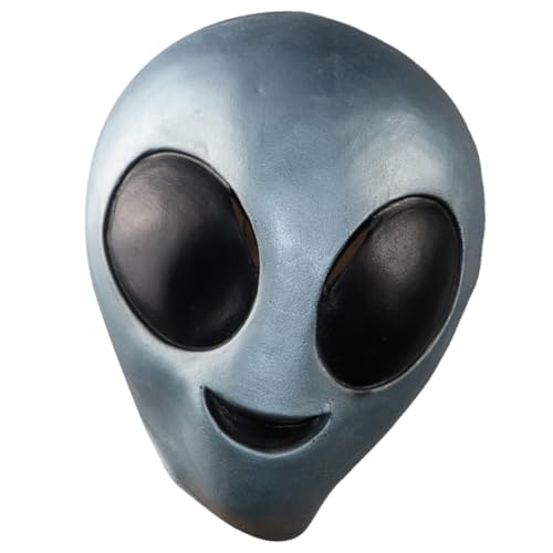 GALPADA Gruselige Halloween-Masken Vollkopfmaske für Halloween Kleider Tiara außerirdische Maske Alien-Maske aus Latex menschlicher Kopf Gesichtsmaske Geist Kopfbedeckung Kleidung von GALPADA