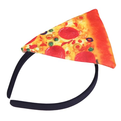 GALPADA Halloween Haarreif Pizza Stirnband Cosplay Kostüm Zubehör für Erwachsene und Buntes Haarschmuck-accessoire für Karneval Party und Mottopartys Einzigartiges Halloween-design Leicht von GALPADA