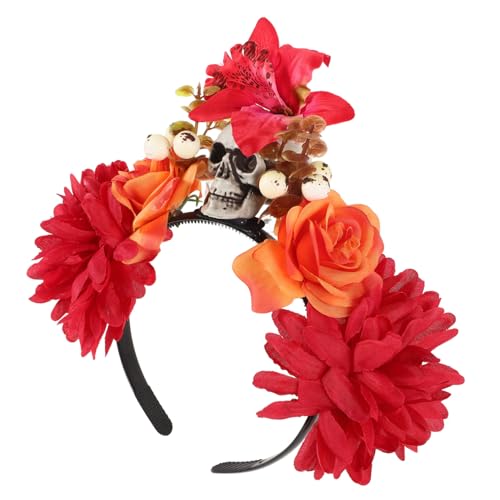 GALPADA Halloween Haarreif mit Realistischer Schädelblume Leichtes Karneval Stirnband für Erwachsene Modisches Tag der Toten Kostümaccessoire Bequem und Einzigartig Perfektes für GALPADA Halloween Haarreif mit Realistischer Schädelblume Leichtes Karneval Stirnband für Erwachsene Modisches Tag der Toten Kostümaccessoire Bequem und Einzigartig Perfektes für von GALPADA