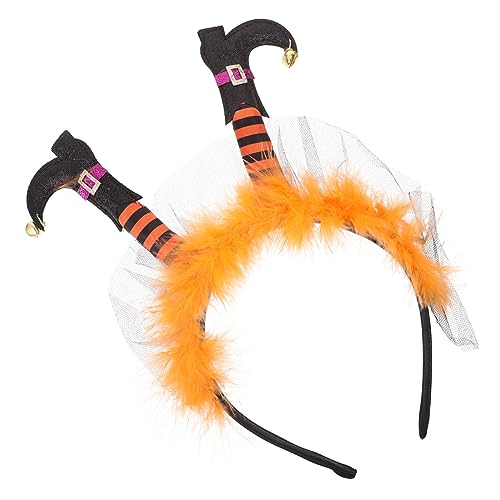 GALPADA Halloween Hexen Fuß-stirnband Damen Haarreif für Kostüm Party Komfortabel Flexibel Wiederverwendbar Modisches Halloween Accessoire für Haartypen und Kopfgrößen von GALPADA