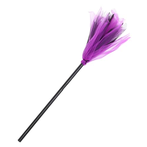 GALPADA Halloween Hexenbesen Deko Cosplay Besenstab Langlebig Stabil für Halloween Party Bühne Fotografie Bühnenrequisite Kunststoff und Stoff Material Schwarz GALPADA Halloween Hexenbesen Deko Cosplay Besenstab Langlebig Stabil für Halloween Party Bühne Fotografie Bühnenrequisite Kunststoff und Stoff Material Schwarz von GALPADA