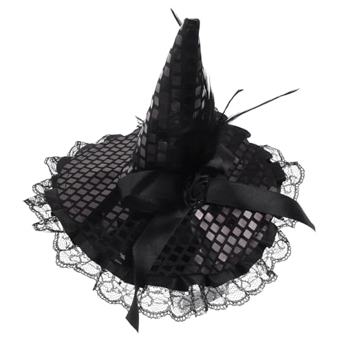 GALPADA Halloween-Hexenhut-Stirnband halloween haarschmuck Halloween Haarschmuck für Haarband Zaubererkostüm lustig Hexenhut Haarspange Halloween-Haar-Accessoires Stoff Black von GALPADA