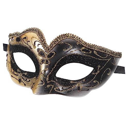 GALPADA Halloween Karnevalsmaske Für Halbgesichtsmaske Mit Goldener Glitzerverzierung Für Maskerade Fasching Und Kostümpartys Requisite Für Kreative Verkleidungen GALPADA Halloween Karnevalsmaske Für Halbgesichtsmaske Mit Goldener Glitzerverzierung Für Maskerade Fasching Und Kostümpartys Requisite Für Kreative Verkleidungen von GALPADA