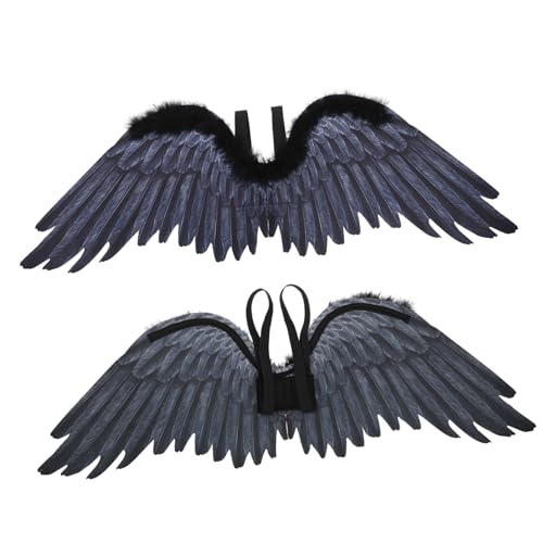 GALPADA Halloween Kostüm Flügel für Engel und Teufel Realistische Cosplay Requisiten für Karneval und Bühnenperformance Leicht und Bequem für Kostümpartys und Fotoshootings GALPADA Halloween Kostüm Flügel für Engel und Teufel Realistische Cosplay Requisiten für Karneval und Bühnenperformance Leicht und Bequem für Kostümpartys und Fotoshootings von GALPADA