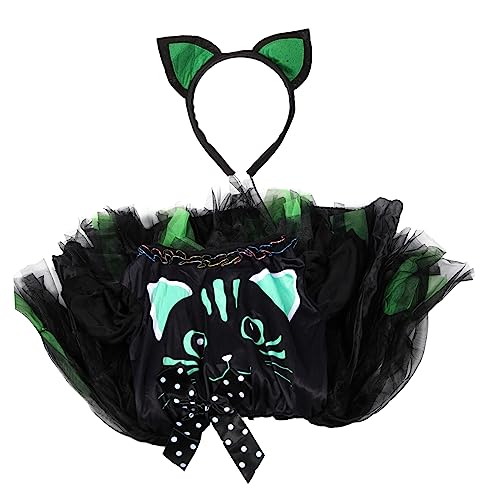 GALPADA Halloween Mädchen Katzenkleid Mit Stirnband Für Karneval Fasching Und Schulaufführungen Süßes Kostüm Für Kleine Katzenliebhaber GALPADA Halloween Mädchen Katzenkleid Mit Stirnband Für Karneval Fasching Und Schulaufführungen Süßes Kostüm Für Kleine Katzenliebhaber von GALPADA