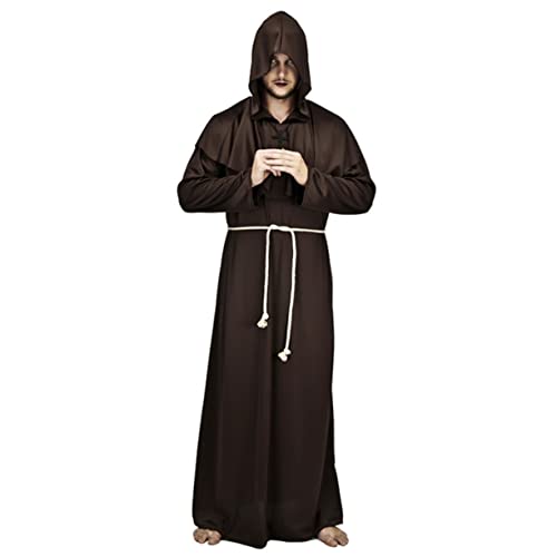 GALPADA Halloween Mittelalter Mönch Kostüm Cosplay Anzug Für Erwachsene Kaffee Xl Klassisches Mönchskostüm Für Fasching Und Larp Für Halloween Und Mittelalter Events GALPADA Halloween Mittelalter Mönch Kostüm Cosplay Anzug Für Erwachsene Kaffee Xl Klassisches Mönchskostüm Für Fasching Und Larp Für Halloween Und Mittelalter Events von GALPADA
