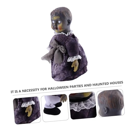 GALPADA Halloween Sprachaktivierte Geisterpuppe mit Leuchtenden Augen und Automatischem Gehen Gruselige Horror-deko für Haunted House und Halloween-Partys Batteriefrei Interaktive GALPADA Halloween Sprachaktivierte Geisterpuppe mit Leuchtenden Augen und Automatischem Gehen Gruselige Horror-deko für Haunted House und Halloween-Partys Batteriefrei Interaktive von GALPADA