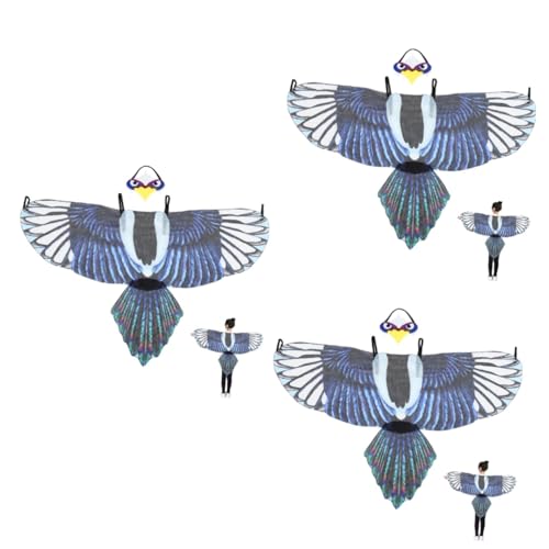 GALPADA Halloween Vogelflügel Kostümset Für - Verkleidung Mit Masken - Schal Und Umhang Für Süßes Oder Saures Vogel Cosplay Für Tierpartys Eule Adler Und Perfekte GALPADA Halloween Vogelflügel Kostümset Für - Verkleidung Mit Masken - Schal Und Umhang Für Süßes Oder Saures Vogel Cosplay Für Tierpartys Eule Adler Und Perfekte von GALPADA