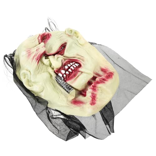 GALPADA Halloween-Zombie-Gesicht funkeln Dekorationen Maskerade Kostüm halloween masken halloweenmaske horror mask masken horror opmasken ängstliches Gesicht gruseliges Halloween Emulsion von GALPADA