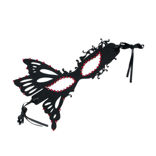 GALPADA Halloween Cosplay Für Damen Halbsicht Masquerade Rhinestone Butterfly Für Kostümpartys Und Und Vielseitig Für Kopfmaß von GALPADA