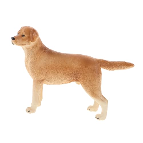 GALPADA Handbemalte Hundefiguren Spielset Realistische Labrador Welpen Figuren aus Kindersicherem Kunststoff Pädagogisches Kleintierspielzeug für Erwachsene von GALPADA